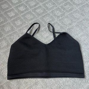 Bozzolo Medium/large black cami crop top